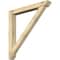 Ekena Millwork Traditional Slat Rough Sawn Bracket w/ Offset Brace, Douglas Fir, 6"W x 46"D x 46"H BKT0604X46X46TRA06RDF - alternate 1